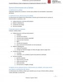 Ejercicio Dimensiones de la Calidad. La definición de calidad.