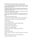 Financiamiento Gubernamental para pequeñas y medianas empresas