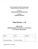 Manual de mantenimiento preventivo y correctivo de cilindro neumático