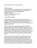 Crónica de una crisis anunciada