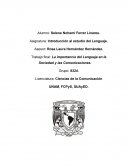 La importancia del Lenguaje en la Sociedad y las Comunicaciones