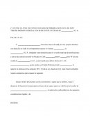 Formato de denuncia intestado.