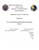 Práctica de desnaturalización de proteínas.