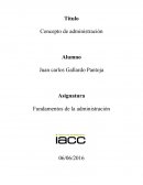 Fundamentos de administracion..