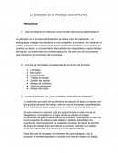 La Dirección en el Proceso Administrativo.
