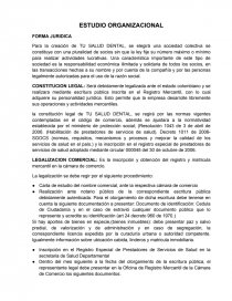 Tema- ESTUDIO ORGANIZACIONAL.. Página 1