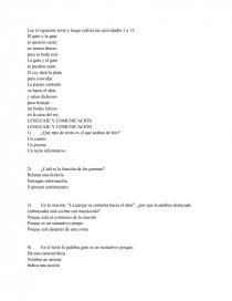 Evaluación Lenguaje 2do Básico.. Página 1