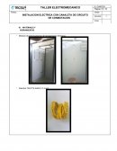 INSTALACION ELECTRICA CON CANALETA DE CIRCUITO DE CONMUTACION