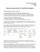 Aspectos generales de la transmisión sináptica.