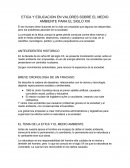 ETICA Y EDUCACION EN VALORES SOBRE EL MEDIO AMBIENTE PARA EL SIGLO XXI.