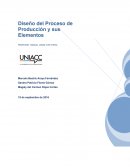Diseño del Proceso de Producción y sus Elementos.