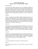 Ensayo- Cosmovisión andina.