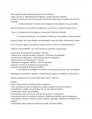 Selección de personal para el cargo Técnico en Administración de Empresas Mención Recursos Humanos.
