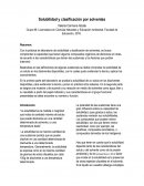 Tema- Solubilidad y clasificación por solventes.