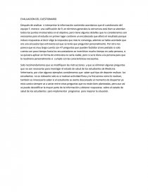 EVALUACION DEL CUESTIONARIO.. Página 1