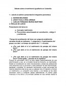 Debate sobre el matrimonio igualitario en Colombia tema final..