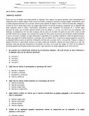 Secundaria EXAMEN SEMESTRAL FORMACIÓN CÍVICA Y ÉTICA