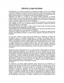 Definición y origen del trabajo