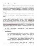 Los Niveles Educativos en México.