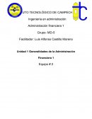 Ingeniería en administración Administración financiera 1