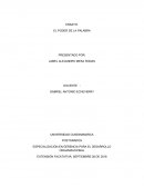 EL PODER DE LA PALABRA.