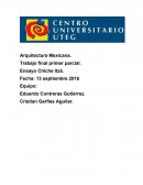 Arquitectura Mexicana. Trabajo final primer parcial.