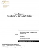 Cuestionario Metabolismo de Carbohidratos