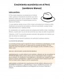 Crecimiento económico en el Perú (sombrero blanco)