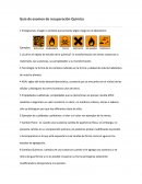 Guía de examen de recuperación Química.