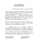 Carta compromiso.Ejemplo