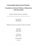 Monografía sobre la Independencia de Estados Unidos.