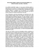 REFLECXION SOBRE EL MODELO DE EXTRACION MINERA Y EL IMPACTO SOCIAL CULTURAL Y NATURAL.