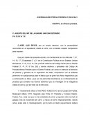 REQUERIMIENTO AGENTE DEL MP.