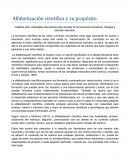 Alfabetización científica y su propósito.