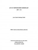 LEY 80 “DISPOSICIONES GENERALES”