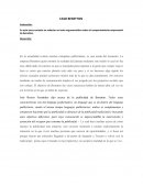 En esta tarea consiste en redactar un texto argumentativo sobre el comportamiento empresarial de Benetton..