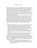 Metodos de investigacion. Muestreo. Autorreportes