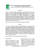 IDENTIFICACIÓN CUALITATIVA DE CALCIO A PARTIR DE PIEDRA MARMOL.