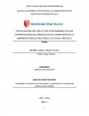 FISCALIZACION DEL DELITO DE CONTRABANDO EN LAS EXPORTACIONES DE PRODUCTOS DE FERRETERIA DE LA EMPRESA STARLUX DEL PERU S.A.C EN EL AÑO 2013.