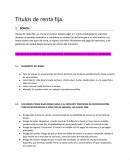 Titulos de renta fija