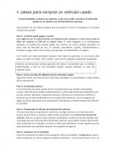 Pasos para comprar un vehiculo usado