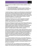 Preguntas guías para trabajar la posición Vareliana mediante un texto a elección.