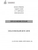 RUTA DE MEJORA ESCOLAR CICLO ESCOLAR 2015 -2016