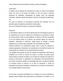 Título: Diferencias entre manufactura celular y grupos tecnológicos.