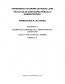 EVIDENCIA 3. ELEMENTOS COMUNES DE LA OBRA ARTÌSTICA: LITERATURA.