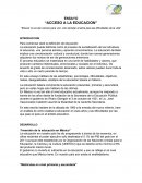 Educar no es dar carrera para vivir, sino templar el alma para las dificultades de la vida