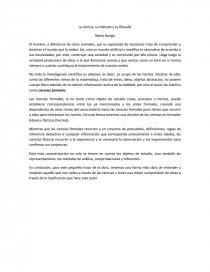 Tema- La ciencia, su método y su filosofía.. Página 1