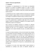 Capítulo I: Proceso de regionalización.