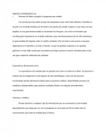 DISEÑO EXPERIMENTAL Expectativas del presente curso.. Página 1