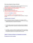 Seis causas principales de choques vehiculares